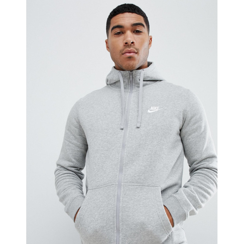 Nike Club plus hoodie in grey