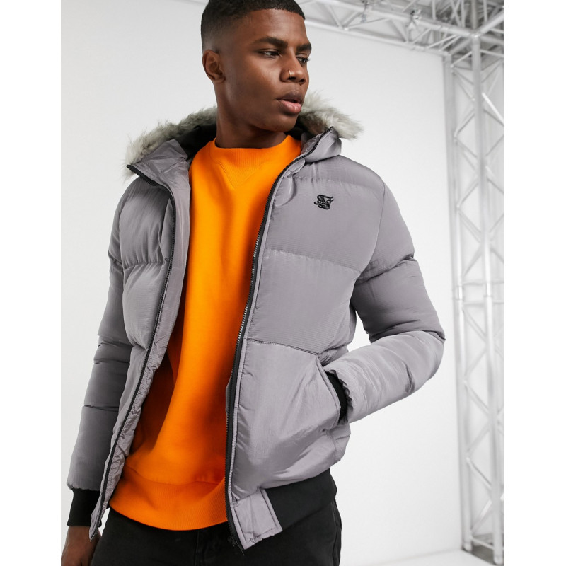 Siksilk puffer jacket with...