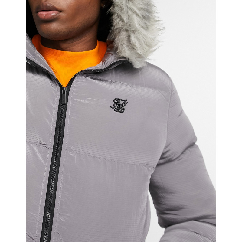 Siksilk puffer jacket with...