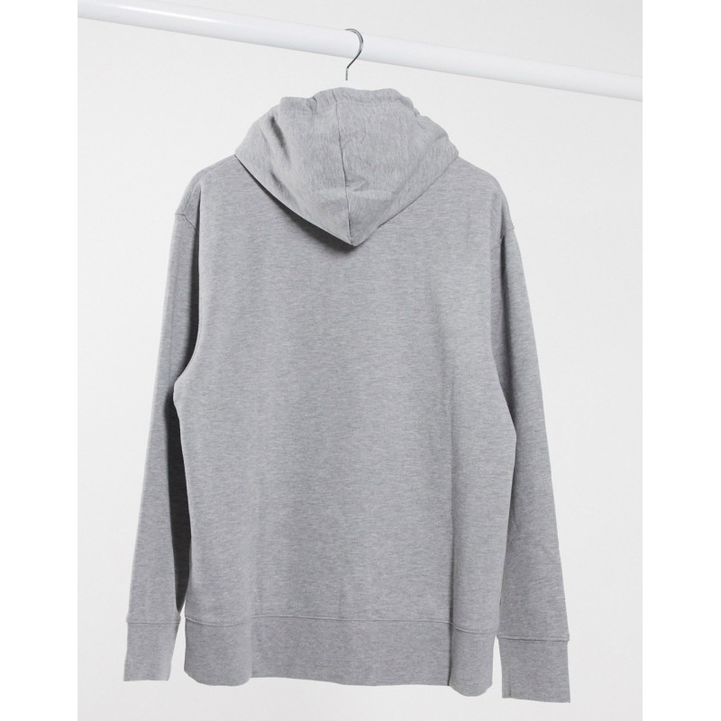 Topman overhead hoodie in grey