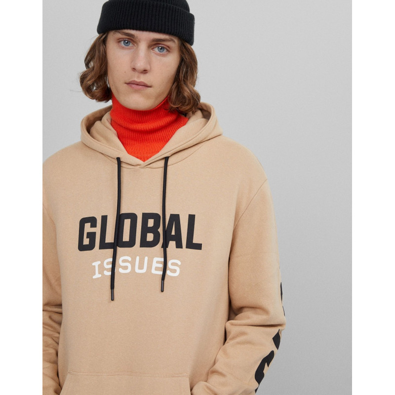 Bershka global hoodie with...