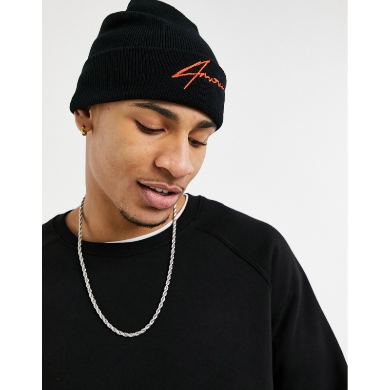 Amour branded beanie hat