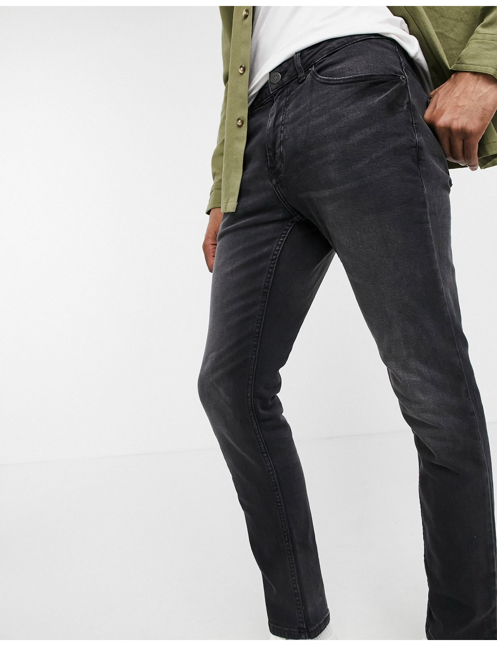 Pull&Bear slim jeans in grey