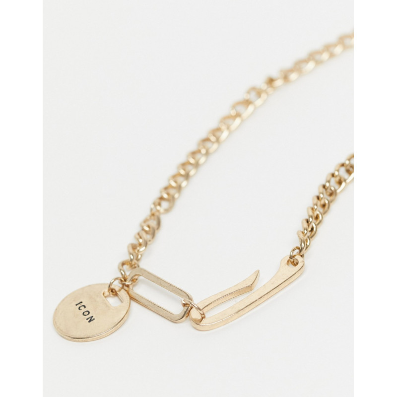 Icon Brand necklace in gold