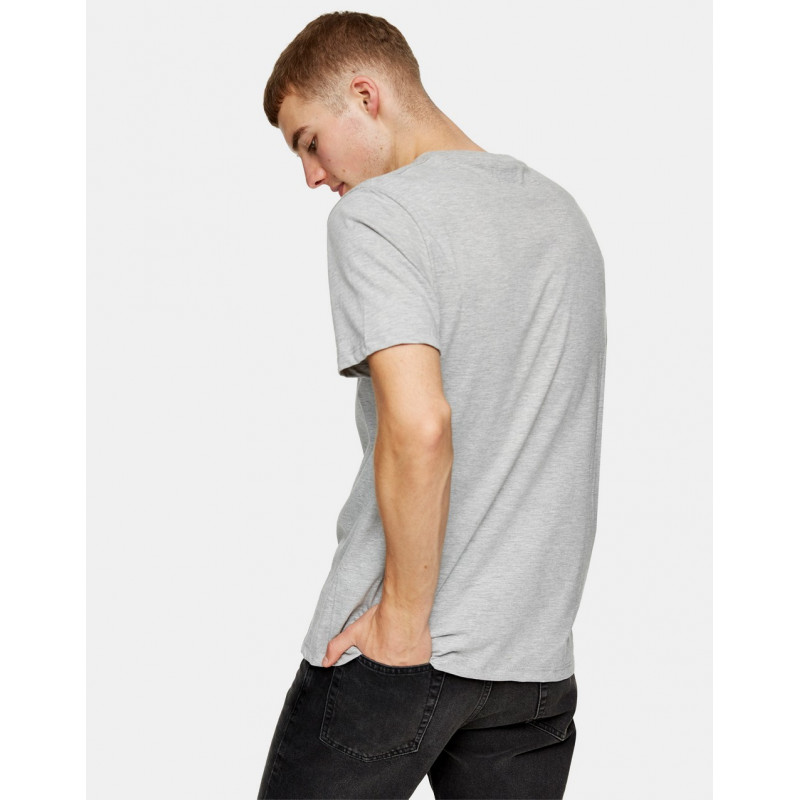 Topman 2 pack t-shirts in grey