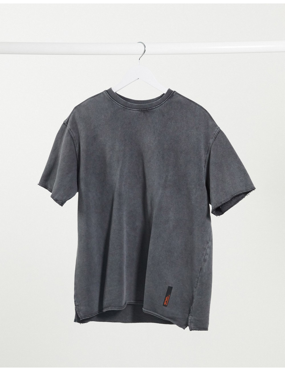 Bershka t-shirt in washed grey
