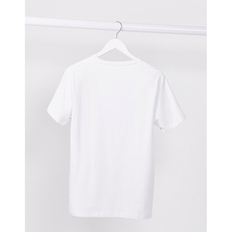 Celio v neck t-shirt in white