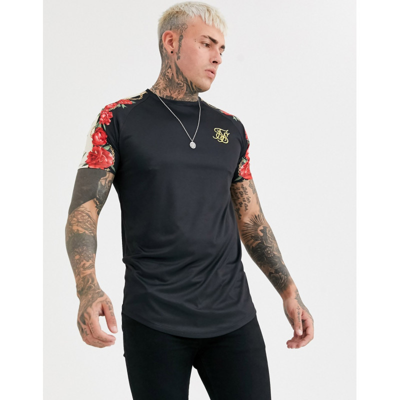 SikSilk muscle t-shirt with...
