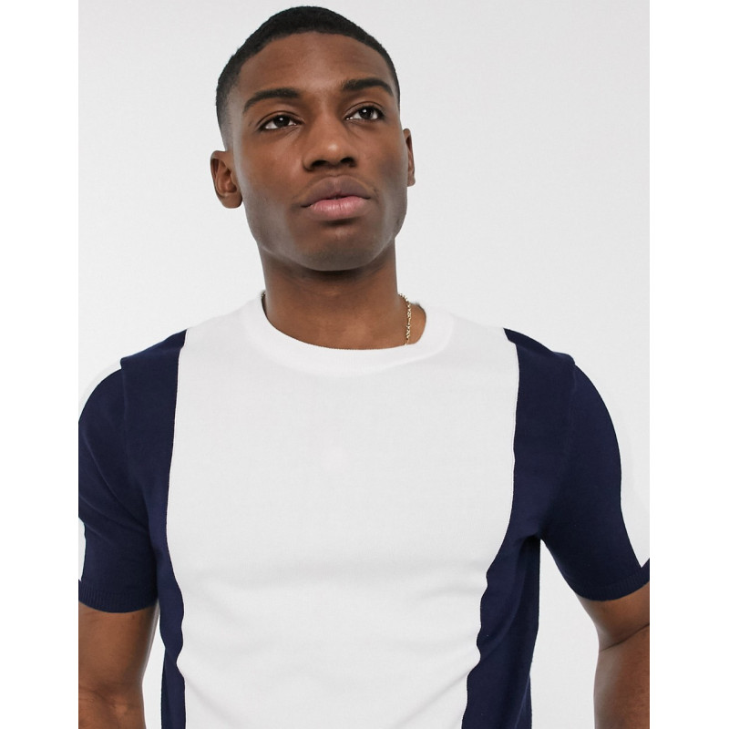 Topman knitted t-shirt in...