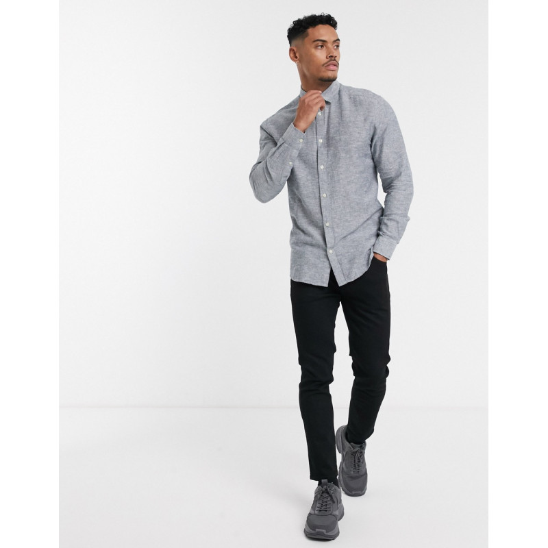 Only & Sons slim fit linen...
