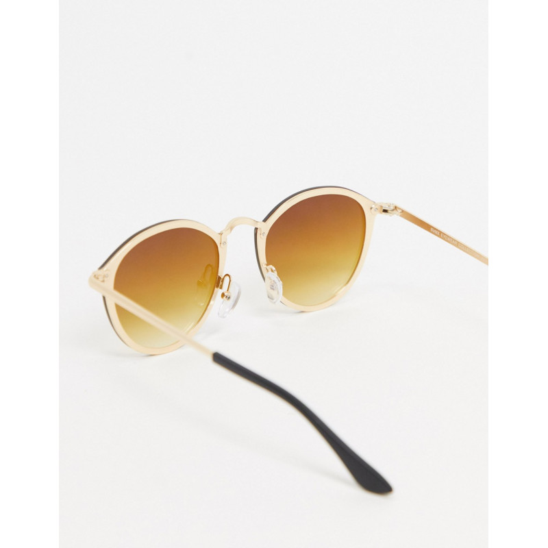 SVNX round sunglasses in gold