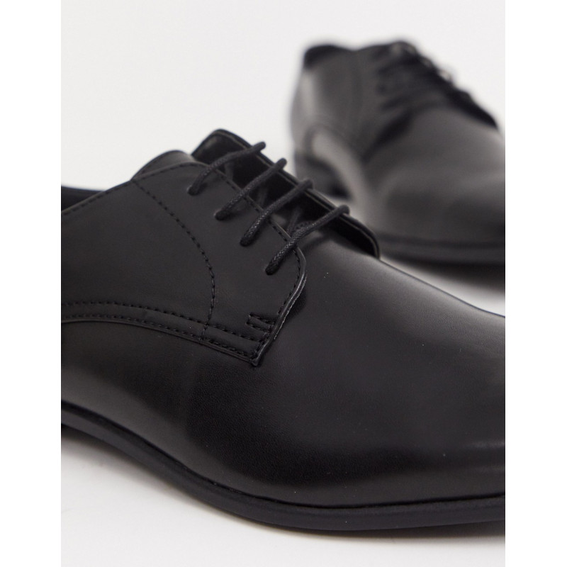 Topman derby shoe in black