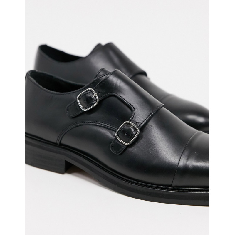 Selected Homme leather monk...