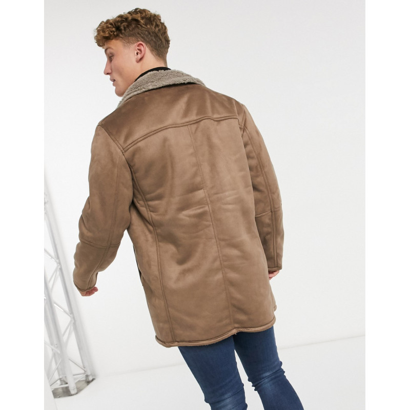 Only & Sons faux suede coat...