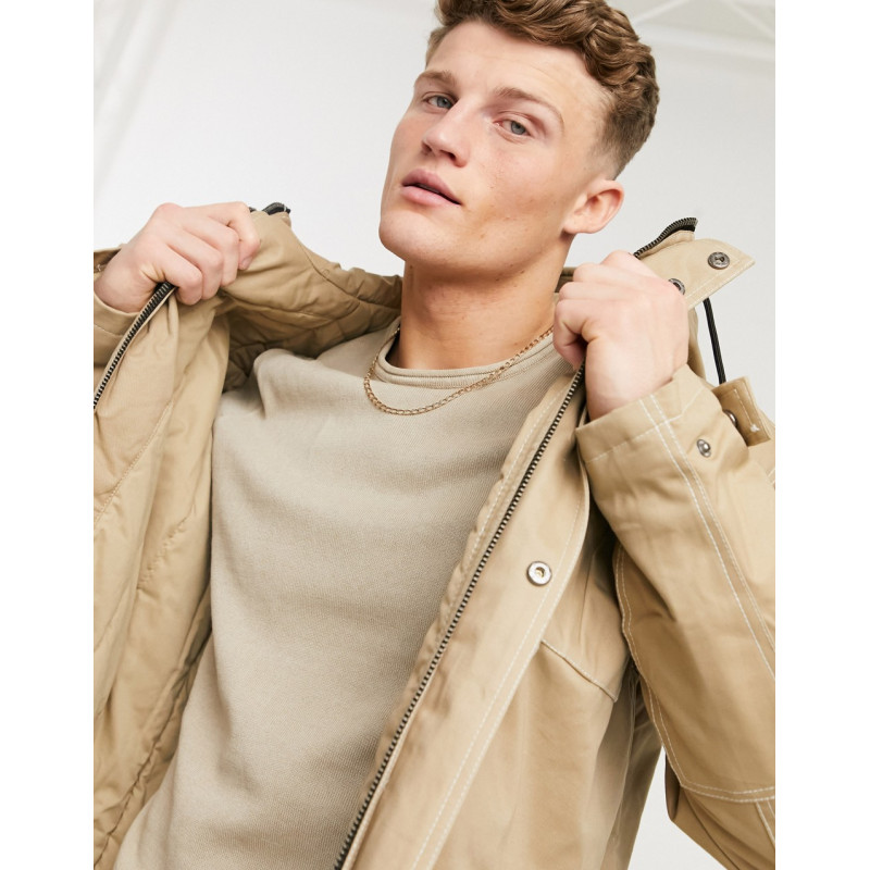River Island padded hooded...