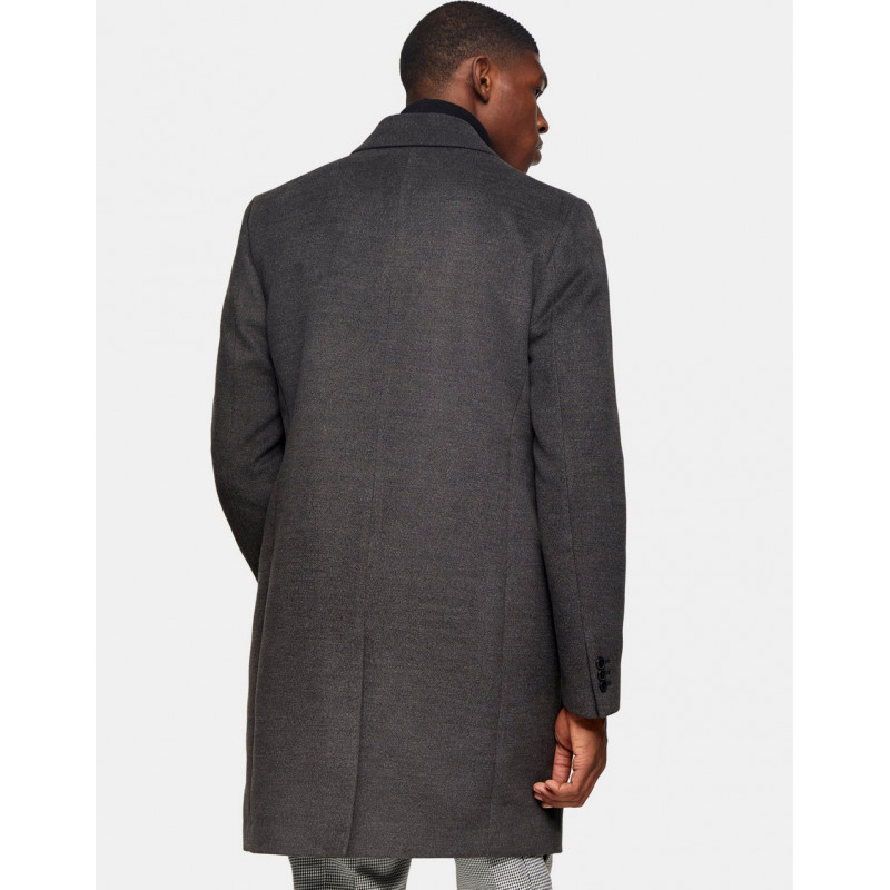 Topman overcoat in grey