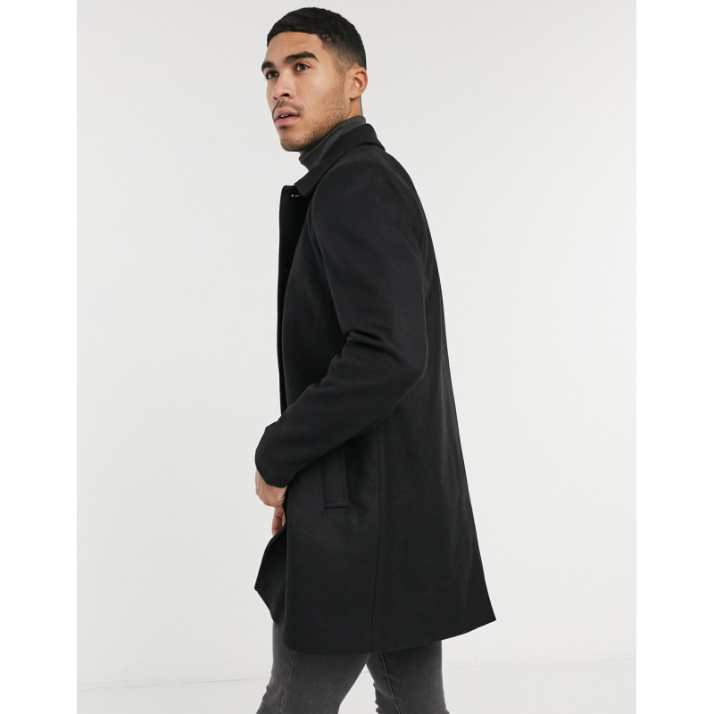 Only & Sons car coat in black