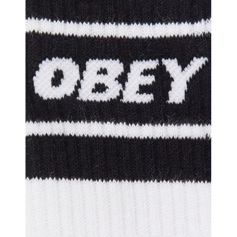 Obey cooper II socks in white