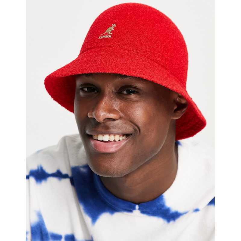 Kangol bermuda hat in red
