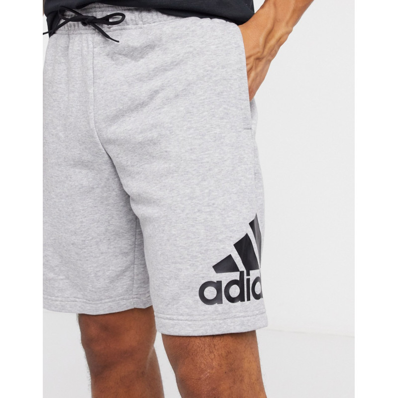 adidas training shorts in grey