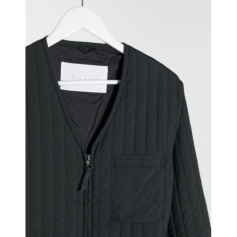Rains liner jacket in black