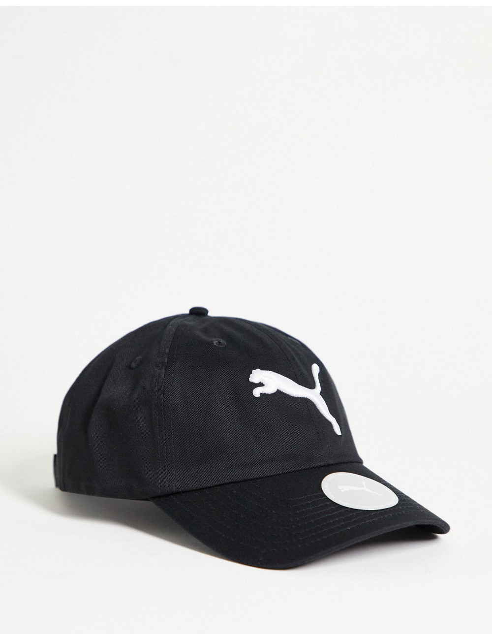 Puma logo cap in black