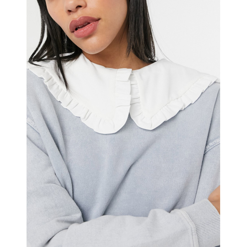 Only oversized frill collar...