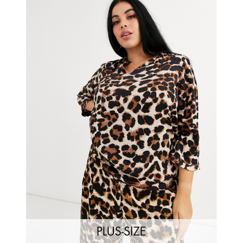 Junarose leopard print blouse