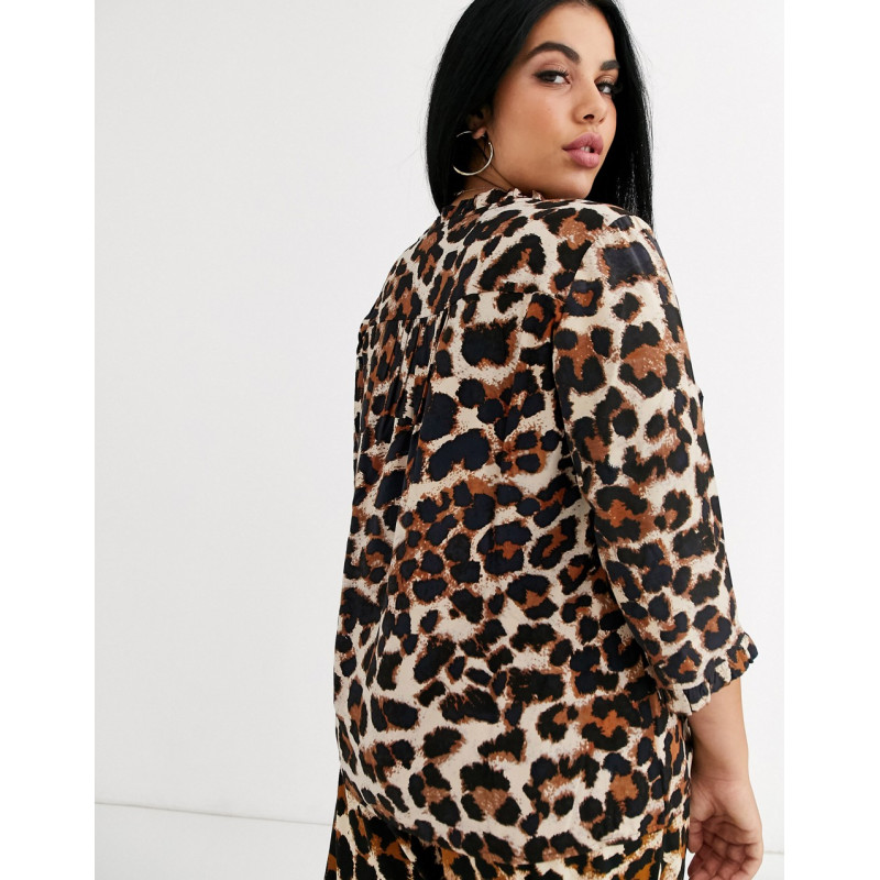 Junarose leopard print blouse