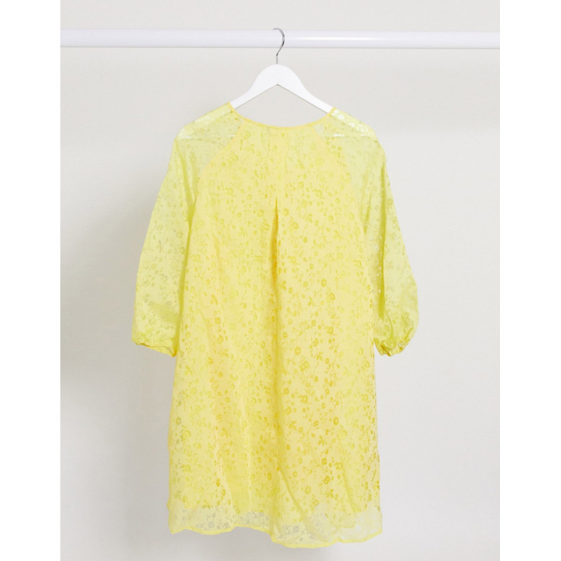 Y.A.S smock dress with puff...