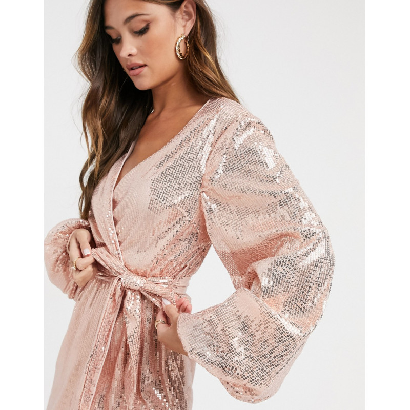 Missguided wrap sequin...