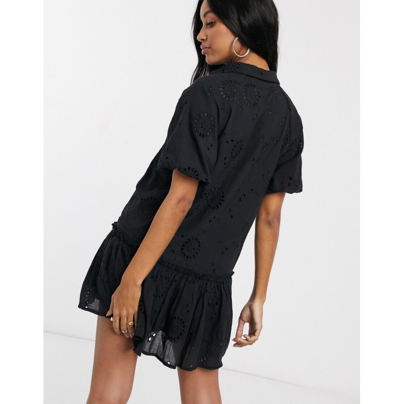 Missguided broderie ruffle...