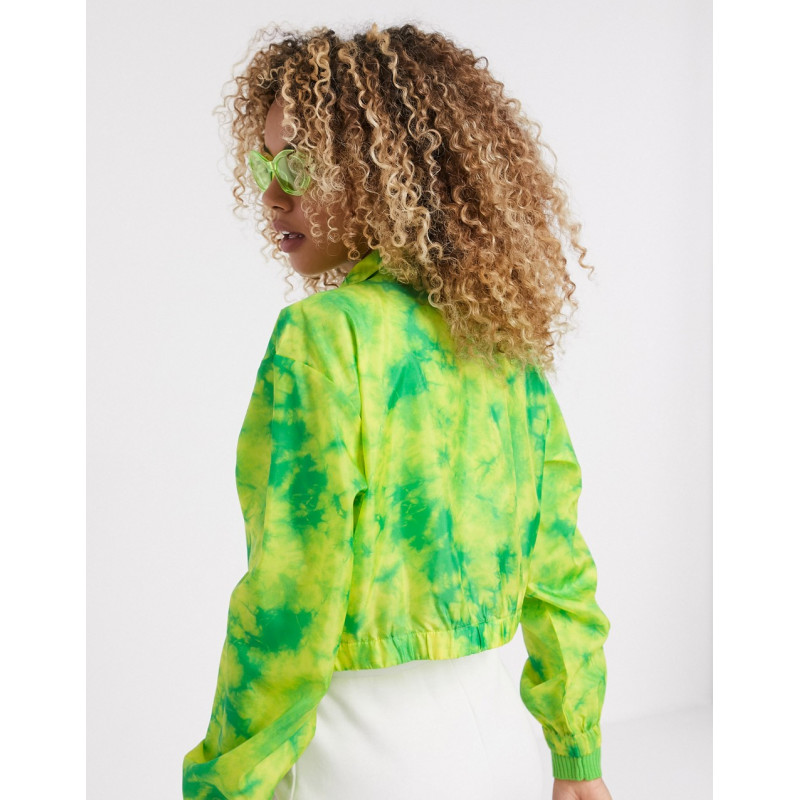 COLLUSION neon marble crop...