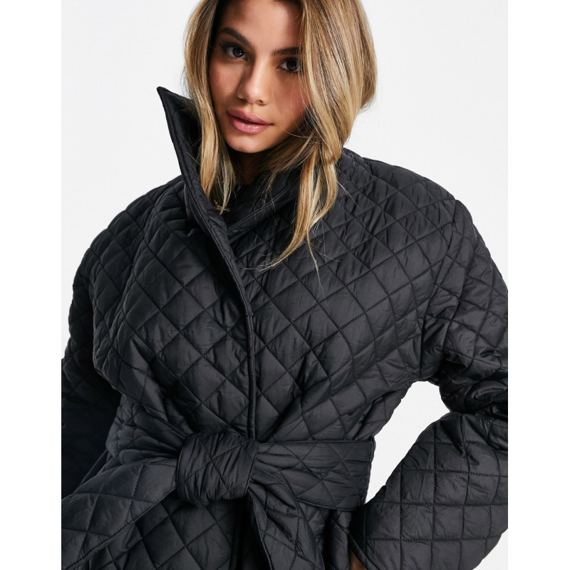 NA-KD quilted long jacket...