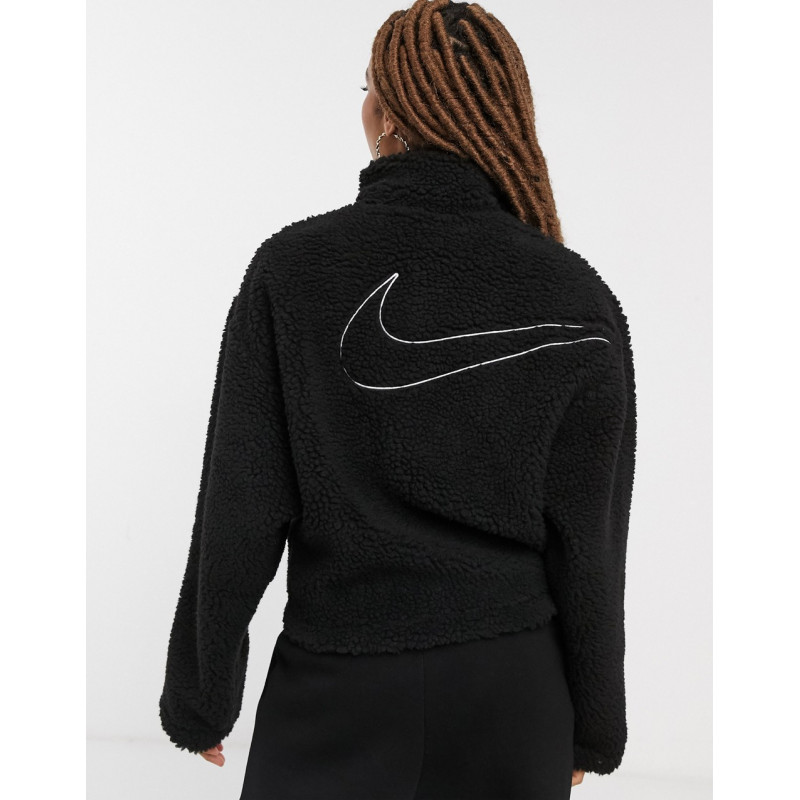 Nike cropped borg fleece...