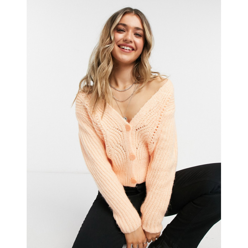 Topshop cardigan in apricot