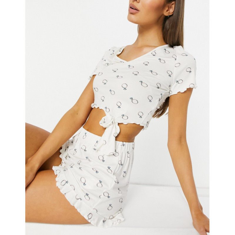 Missguided tee and short...