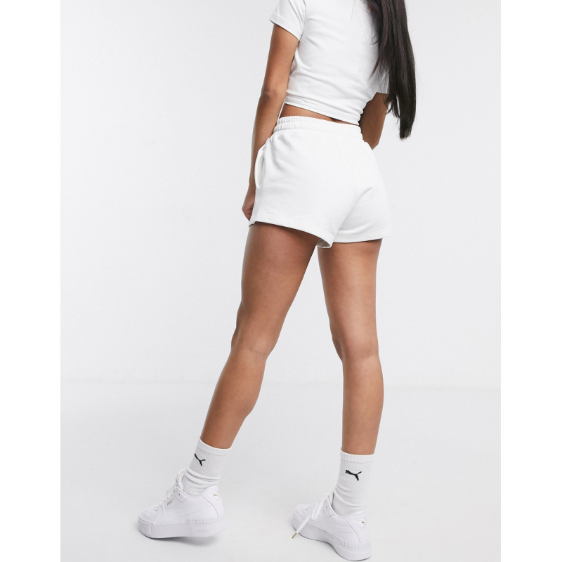Puma Fleece Shorts in White