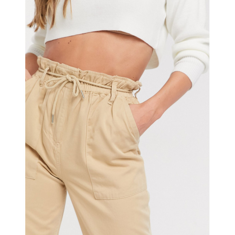 Topshop tapered trousers in...