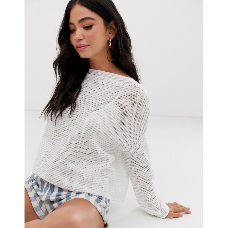 Pull&Bear ribbed sweater in...