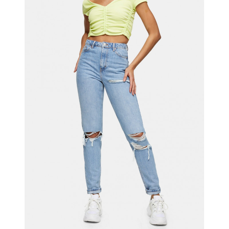 Topshop Tall ripped Mom...