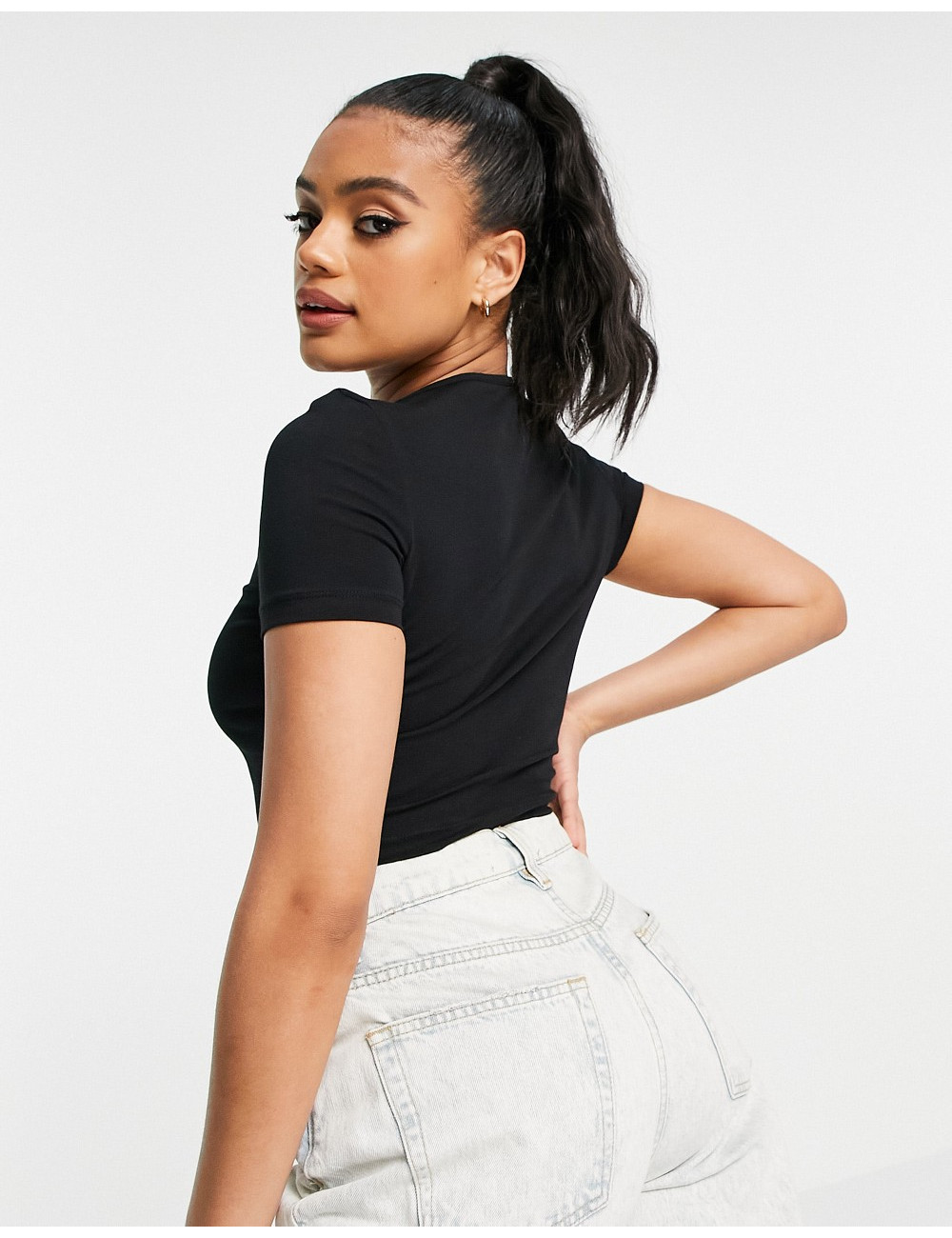 ASOS DESIGN fitted cropped...
