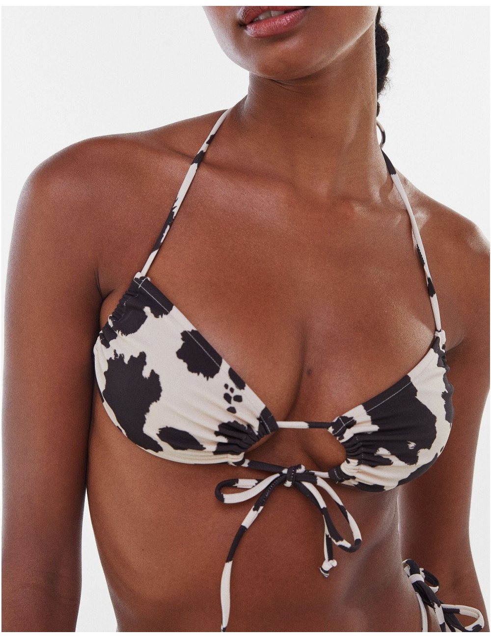 Bershka cow print bikini...