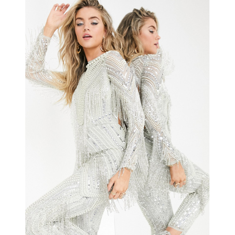 ASOS EDITION sequin and...