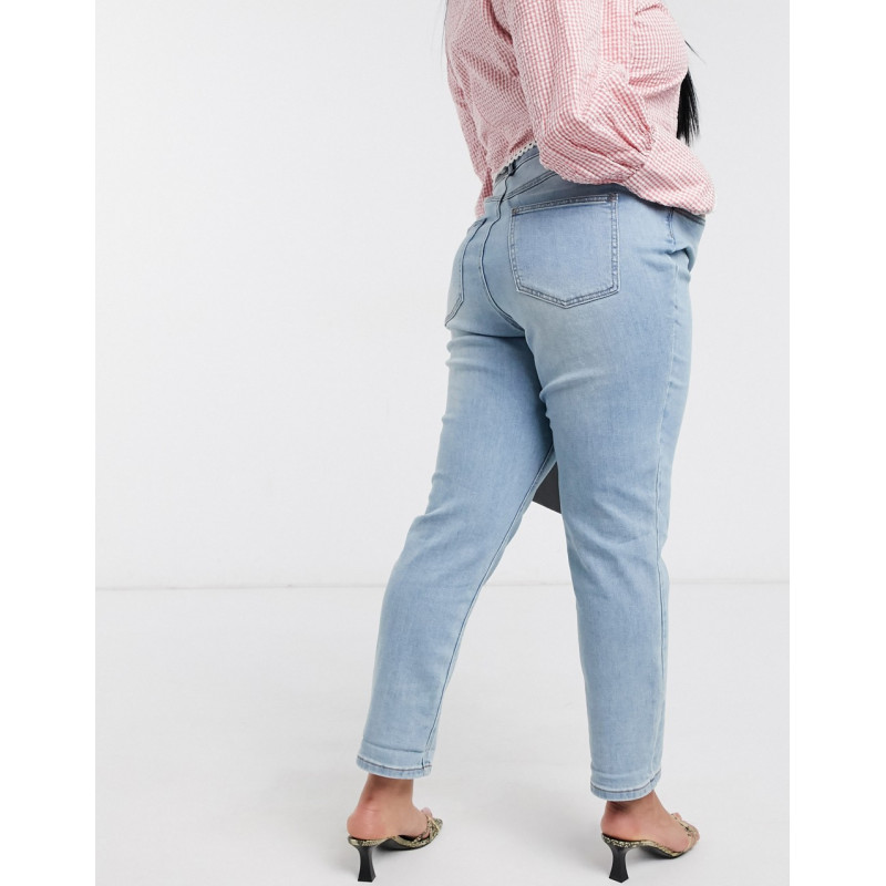 Simply Be demi mom jeans in...