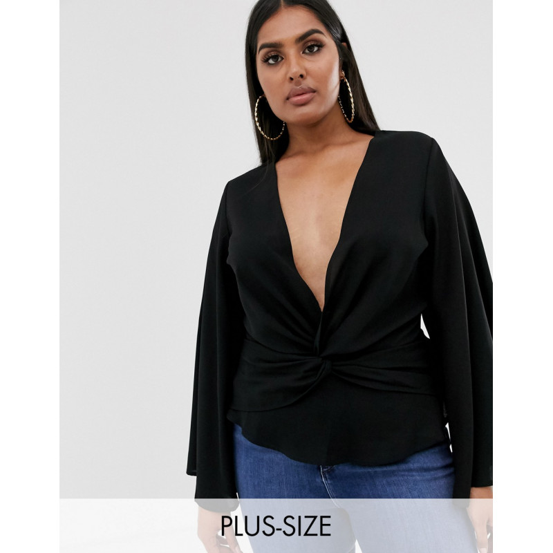 Missguided Plus wrap blouse...