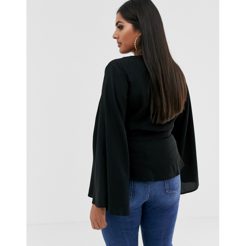 Missguided Plus wrap blouse...