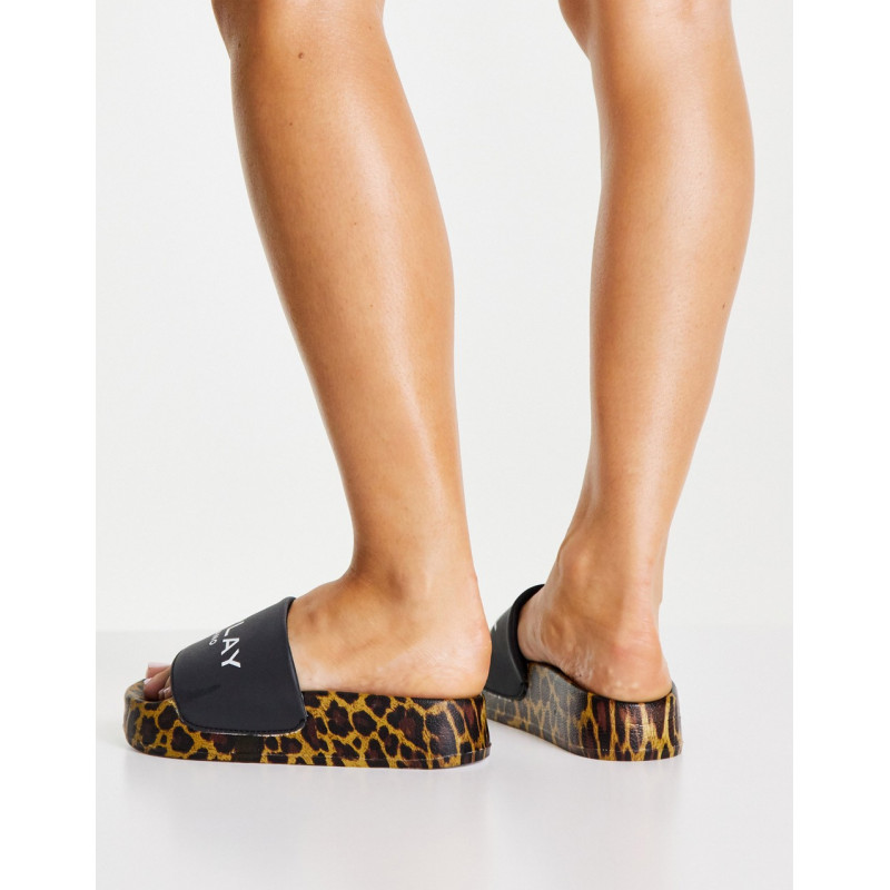 Replay leopard print sole...