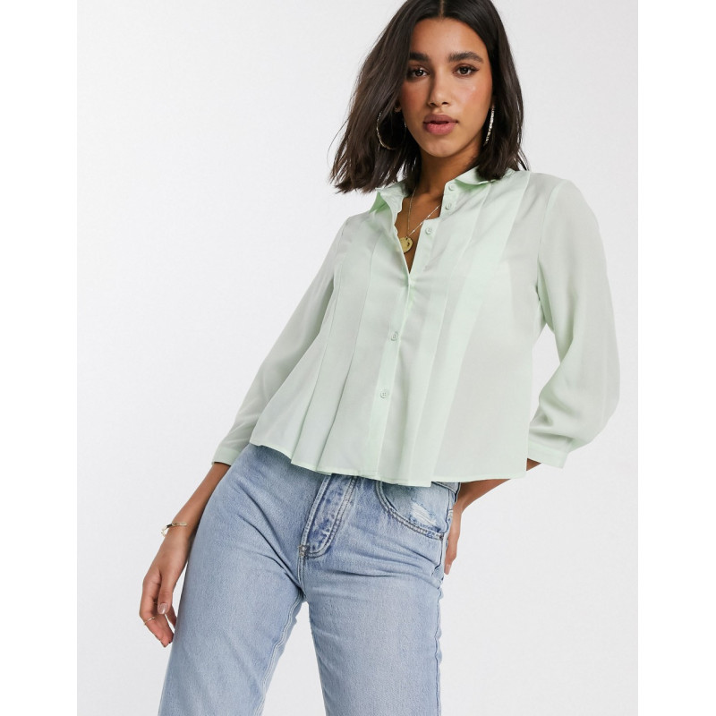 Y.A.S boxy pleated shirt