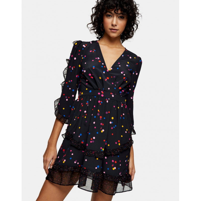 Topshop ruffle mini dress...